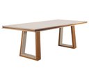 Ver imagem 1 de Mesa de Jantar Retangular com Detalhe Central - Malta-2,20 x 1,10 metros - Requinte Salas