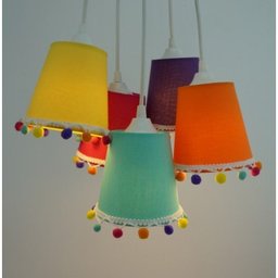 Lustre Pendente Cacho PomPom Crie Casa Colors - 2