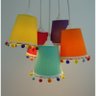 Lustre Pendente Cacho PomPom Crie Casa Colors - 2