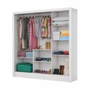 Ver imagem 3 de Guarda Roupa Casal Fortaleza 3 Portas Com Espelho Carioca Móveis