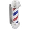 2 Barber Pole Poste Barbearia Giratório Iluminado 55cm Pequeno Barbeiro Colorido Megan Sb55 - 110v - 6