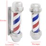 2 Barber Pole Poste Barbearia Giratório Iluminado 55cm Pequeno Barbeiro Colorido Megan Sb55 - 110v - 2
