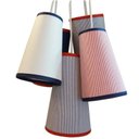 Ver imagem 2 de Lustre Pendente Marinheiro Crie Casa Azul Marinho e Vermelho