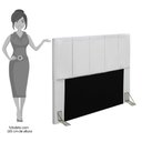 Ver imagem 2 de Cabeceira Cama Box Casal Queen 160cm Pérola W01 Corano Branco