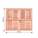 Ver imagem 2 de Janela Guilhotina com Ferragem Je821 Esel 100x100x12cm