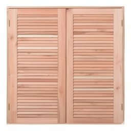 Janela Guilhotina 2 Folhas Eucalipto Natural 100x100x12cm Pop Marrom Esel - 2 Janela Guilhotina 2 Folhas Eucalipto Natural 100x100x12cm Pop Marrom Esel - 2