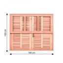 Ver imagem 3 de Janela Guilhotina 2 Folhas Eucalipto Natural 100x100x12cm Pop
