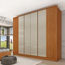 Ver imagem 1 de Guarda Roupa com 6 Portas Barcelona Ripado Tcil