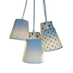 Lustre Pendente Tecido Anita Catita Crie Casa Azul - 1