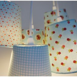 Lustre Pendente Tecido Anita Catita Crie Casa Azul - 3