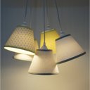 Ver imagem 3 de Lustre Pendente Bebê Mini Chevron Crie Casa Cinza e Amarelo