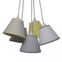Ver imagem 2 de Lustre Pendente Bebê Mini Chevron Crie Casa Cinza e Amarelo