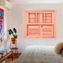 Ver imagem 4 de Janela Guilhotina com Veneziana 2 Folhas Eucalipto Natural 100x120cm Linha Pop Marrom Esel