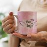 Caneca mae de anjo aquarela rosa - 2