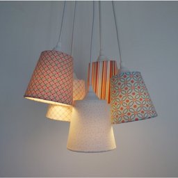 Lustre Pendente Quarto Bebê Estampas Rosa e Azul - 2