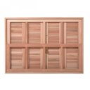 Ver imagem 1 de Janela Guilhotina com Ferragem JE821 Esel 100x140x12cm Marrom