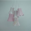 Ver imagem 4 de Lustre Pendente Paris Menina Tons de Rosa