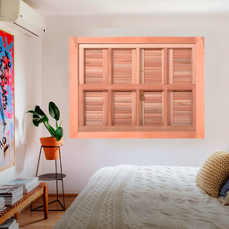 Janela Guilhotina com Ferragem Je821 Esel 100x150x12cm - 4