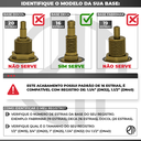 Ver imagem 5 de Acabamento para Chuveiro Registro 1.1/4 1.1/2 50mm Alavanca Quadrado Dourado Brilhante Banheiro Padr