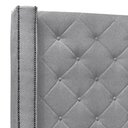 Ver imagem 2 de Cabeceira Casal Queen Cama Box 160cm Louise S06 Linho Cinza - Mpozenato