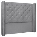 Ver imagem 1 de Cabeceira Casal Queen Cama Box 160cm Louise S06 Linho Cinza - Mpozenato