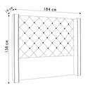Ver imagem 3 de Cabeceira Casal Queen Cama Box 160cm Louise S06 Linho Cinza - Mpozenato