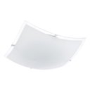 Ver imagem 1 de Plafon Quadrado para 1 Lâmpada 25cm Borda Transparente