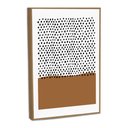 Ver imagem 1 de Quadro Decorativo Minimalista Pontos Pretos com Moldura Filete