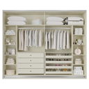 Ver imagem 2 de Guarda Roupa Samara 2 Portas Flutuantes 100 MDF com 01 Espelho - Móveis Europa
