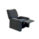 Ver imagem 2 de Poltrona Reclinável Confortável Alpha para Sala Suede: Suede Cinza