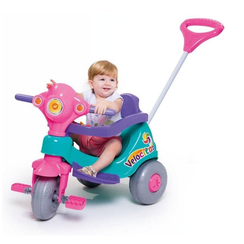 Triciclo Velocita Verde E Azul Motoca Infantil Tico Velotrol