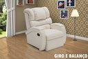 Ver imagem 1 de Poltrona Reclinável Imperial Zero Wall com Balanço e Giro Corano:gelo 308