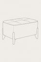 Ver imagem 3 de Puff Decorativo Luisa em Boucle Bege