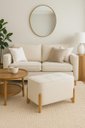 Ver imagem 5 de Puff Decorativo Luisa em Boucle Bege