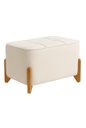 Ver imagem 2 de Puff Decorativo Luisa em Boucle Bege
