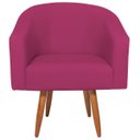 Ver imagem 2 de Poltrona Decorativa Jade Design Moderno Sala de Estar Quarto Escritório Confortável Luxo Pés Palito
