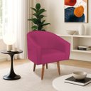 Ver imagem 1 de Poltrona Decorativa Jade Design Moderno Sala de Estar Quarto Escritório Confortável Luxo Pés Palito