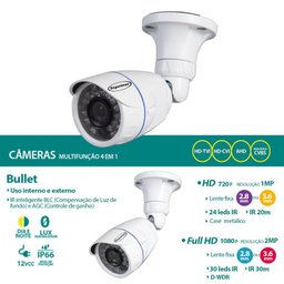 Cft Câmera Bullet Segurimax 4X1 2.0Mp 2.8mm IR 30M - 3