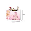 Ver imagem 3 de Organizador Baú Infantil Caixa para Brinquedo com Rodízio Multiuso Lara:rosa/princesa