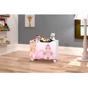 Ver imagem 2 de Organizador Baú Infantil Caixa para Brinquedo com Rodízio Multiuso Lara:rosa/princesa