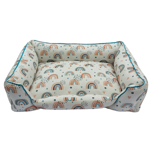 Cama para Cachorros Retangular 100% Impermeável Off White Proteção Antialérgica e Espaçosa Duz Pets