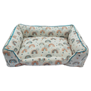 Ver imagem 1 de Cama para Cachorros Retangular 100% Impermeável Off White Proteção Antialérgica e Espaçosa Duz Pets