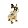 Cofre Buldog Frances em Porcelana Dourado - 2