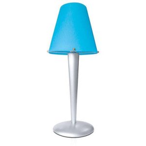 Abajur Finus 51cm Base e Cúpula em Polietileno E27 Max 40W Azul