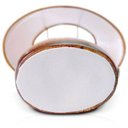 Ver imagem 3 de Abajur Brent 32cm Base Cerâmica Marron E27 Max 40W Cúpula Tecido Marron