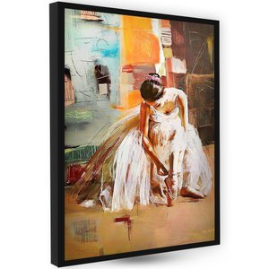 Quadro Decoração Quarto Elegante Bailarina Sapatilha Dança
