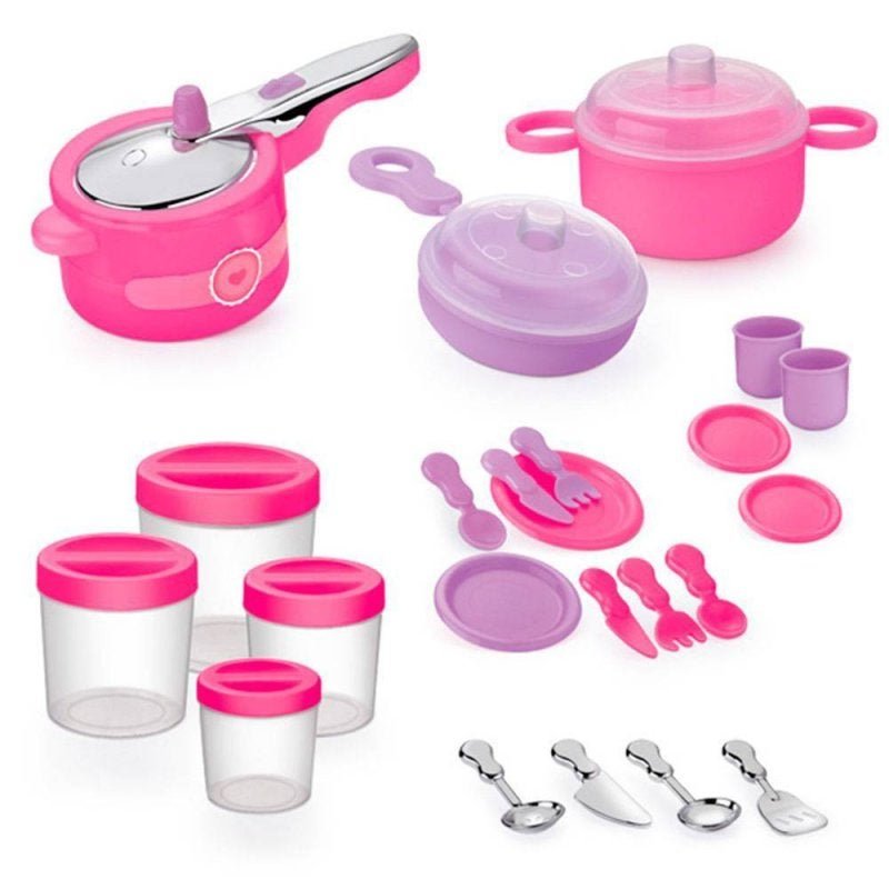 Kit Cozinha Infantil - Sweet Fantasy - Jogo de Panelinhas e