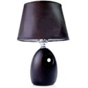 Ver imagem 1 de Abajur Brent 46cm Base Ceramica Preta E27 Max 40W Cúpula Tecido Preto