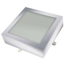 Ver imagem 4 de Plafon Space Sobr. Quad. 25cm Alum. Vidro Fosco E-27 2 Lâmpada Max 60W Escovado