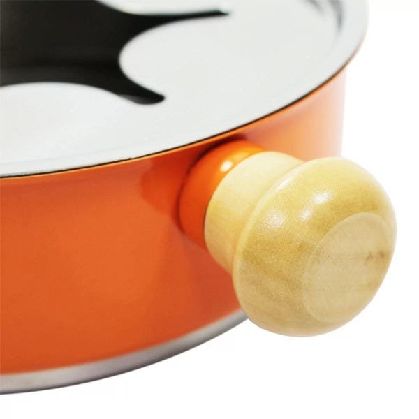 Conjunto Aparelho Para Fondue Aço Inox Colorido - Laranja - 3